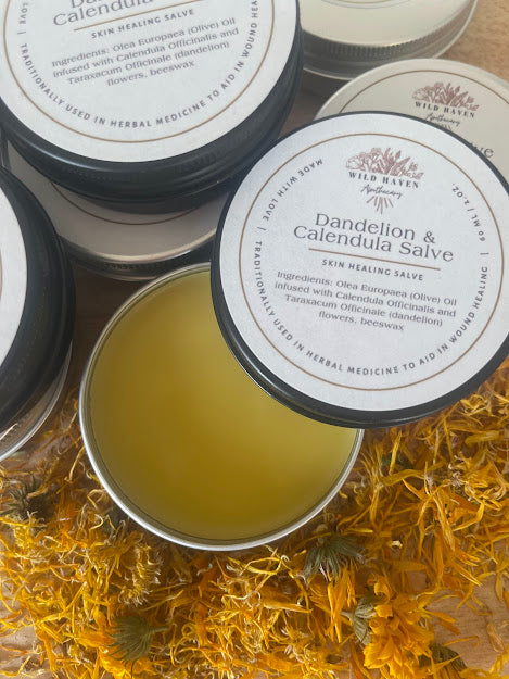 Calendula and Dandelion Salve